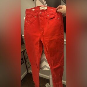 Lucky Brand Bridgette Skinny Red Jeans Size 00/24